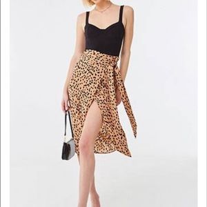 Cheetah print skirt